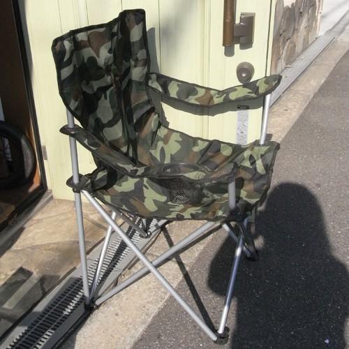 迷彩 カモフラージュ 折り畳み椅子 フォールディング チェア
