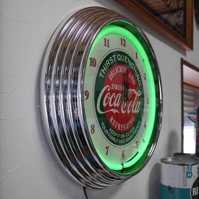 Coca Cola（コカコーラ） ネオンクロック 掛け時計 COCA COLA NEON
