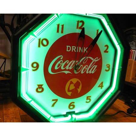 Coca Cola（コカコーラ） ネオンクロック ネオン管 インテリア