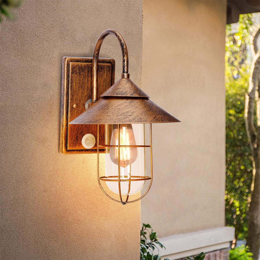 KAWELL 玄関灯 玄関照明 人感センサー ポーチライト 工業風