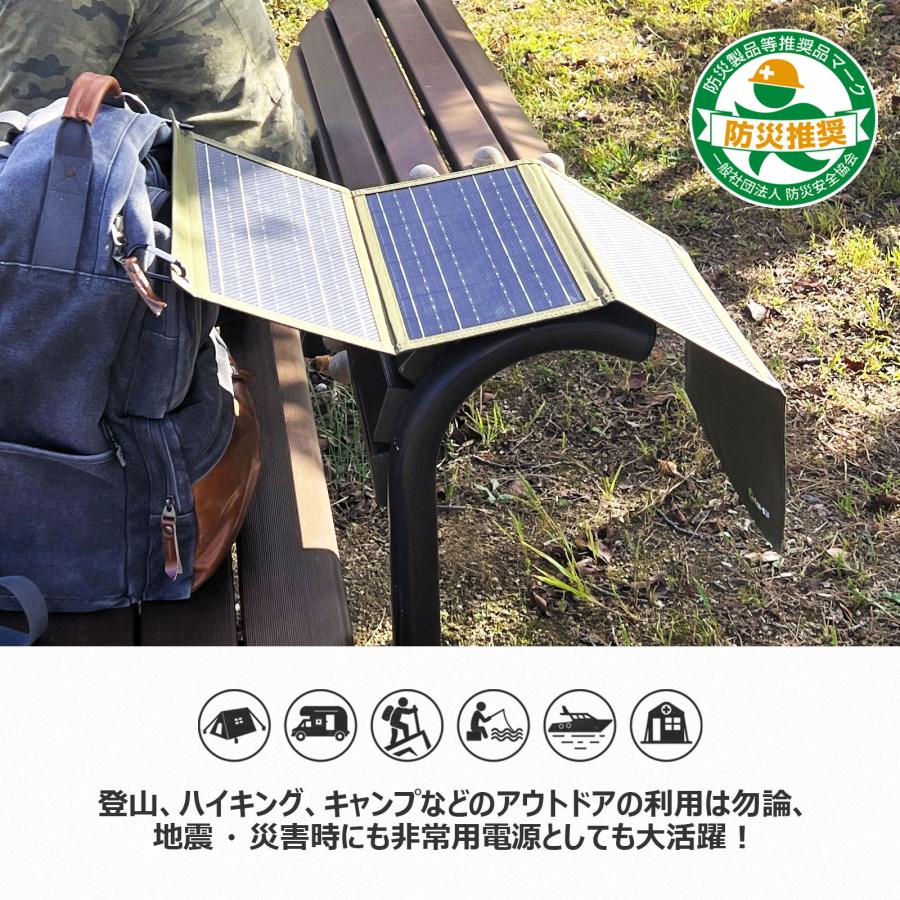 GOODGOODS（グッド・グッズ） SALE 30W ソーラーパネル 折畳式 急速