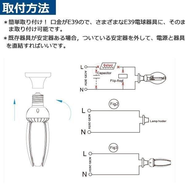 水銀灯交換用 1000W水銀灯相当 明るい24000LM E39口金 150W LED水銀灯