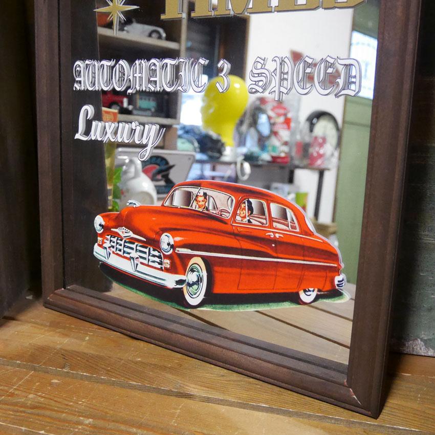 パブミラー CAR OF THE TIMES インテリア ウォールミラー 鏡 PUB