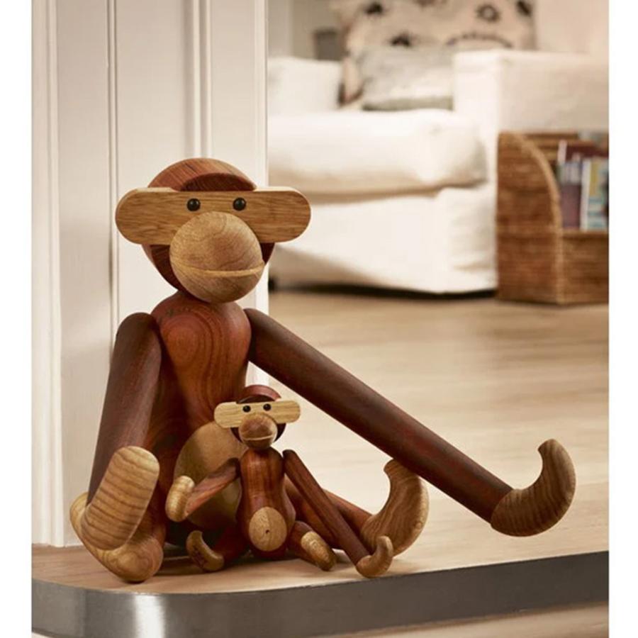 KAY BOJESEN DENMARK サル 大 木製 人形 置き物 サペリ材 カイ