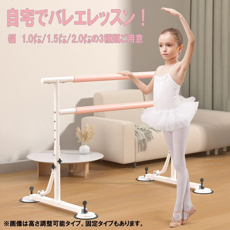 レッスン ダンス バー 高さ可変 バー2段 幅100cm バレエ 体操 自宅