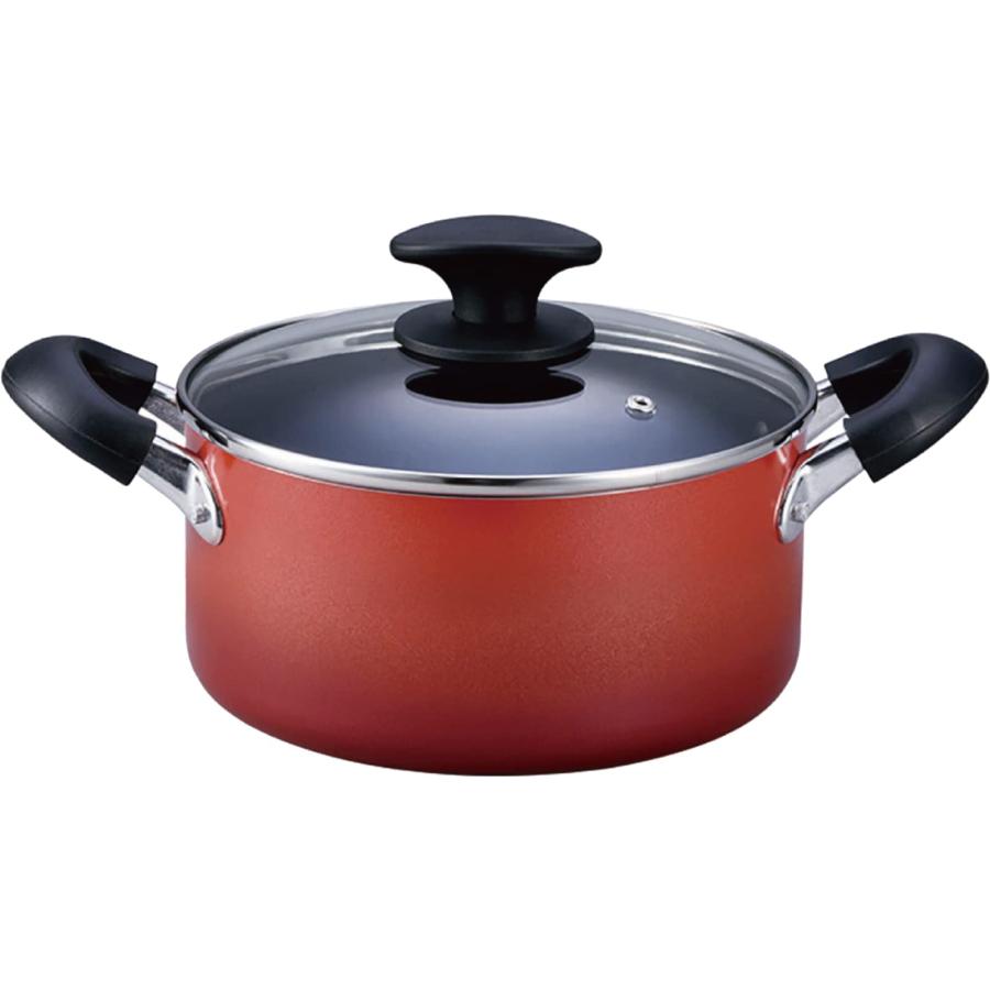 北陸アルミ アルキューブ 両手鍋 20cm アルミ IH対応 ふっ素樹脂加工