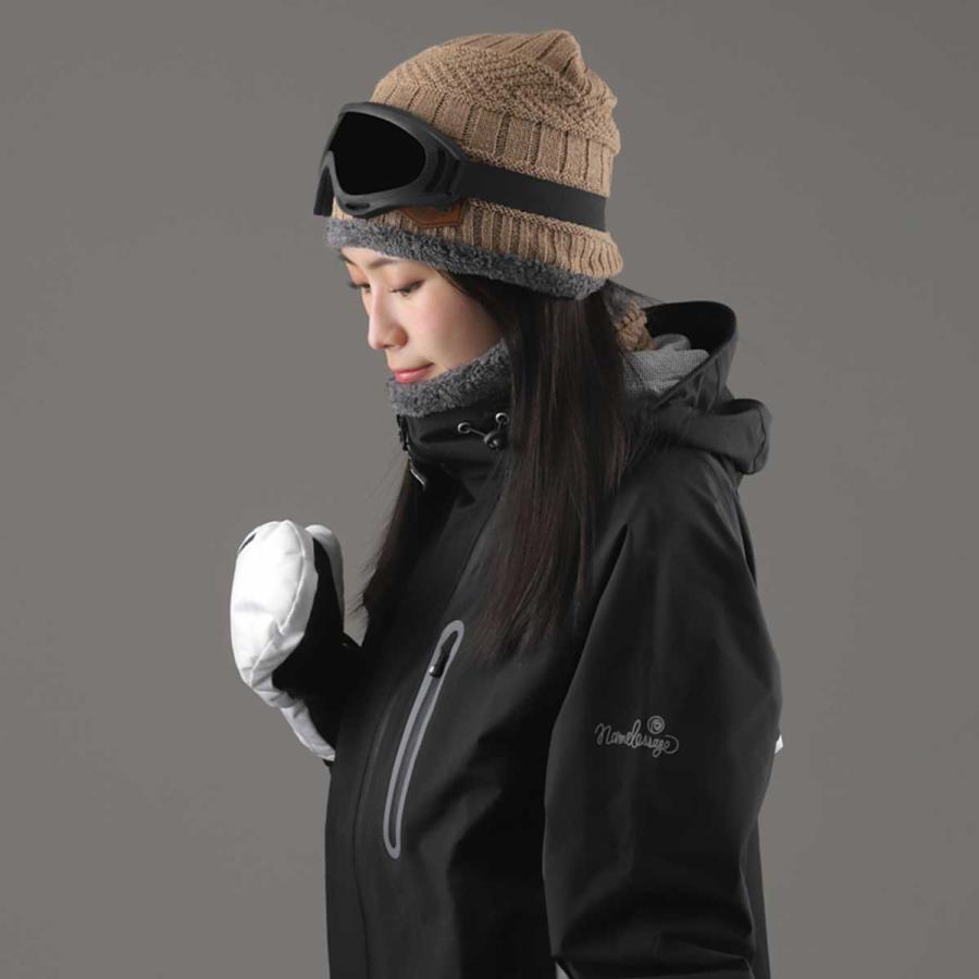 4点セット】スノーボード スノボ グローブ ミトン ゴーグル ニット