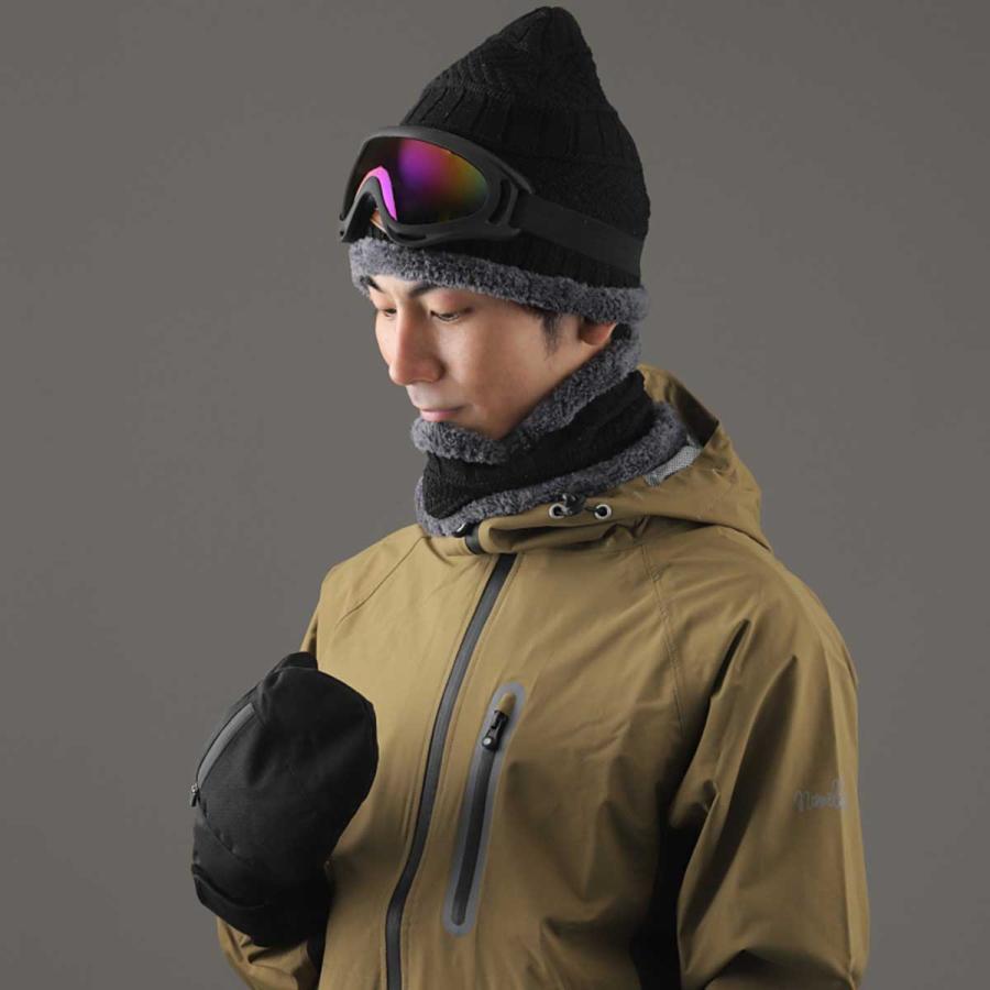 4点セット】スノーボード スノボ グローブ ミトン ゴーグル ニット