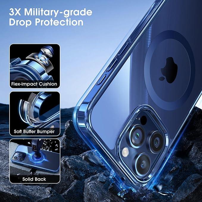 Alphex iPhone 15 Pro用磁気ケース MagSafe対応 iPhoneカラーマッチ 12