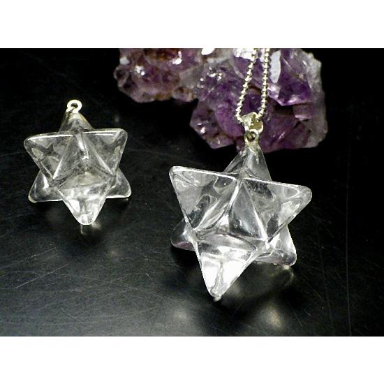 天然水晶 マカバクリスタル ペンダント マカバスター クリスタル