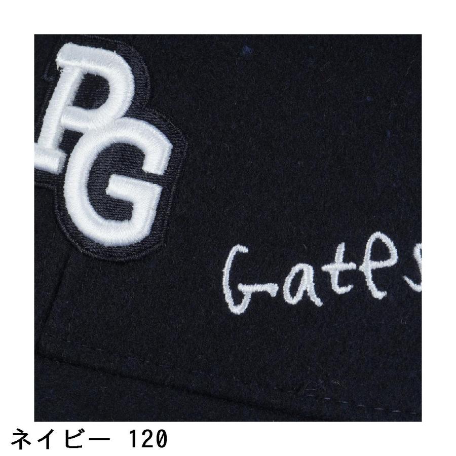 PEARLY GATES（パーリーゲイツ） ロゴ刺繍起毛キャップ : PEARLY GATES