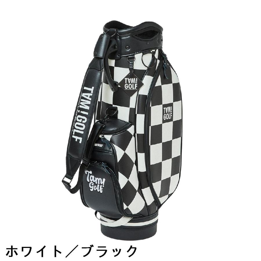 バックスピン BACK SPIN! TAM！GOLF CHECKERED ツアーキャディバッグ