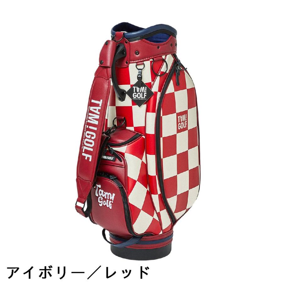 バックスピン BACK SPIN! TAM！GOLF CHECKERED ツアーキャディバッグ