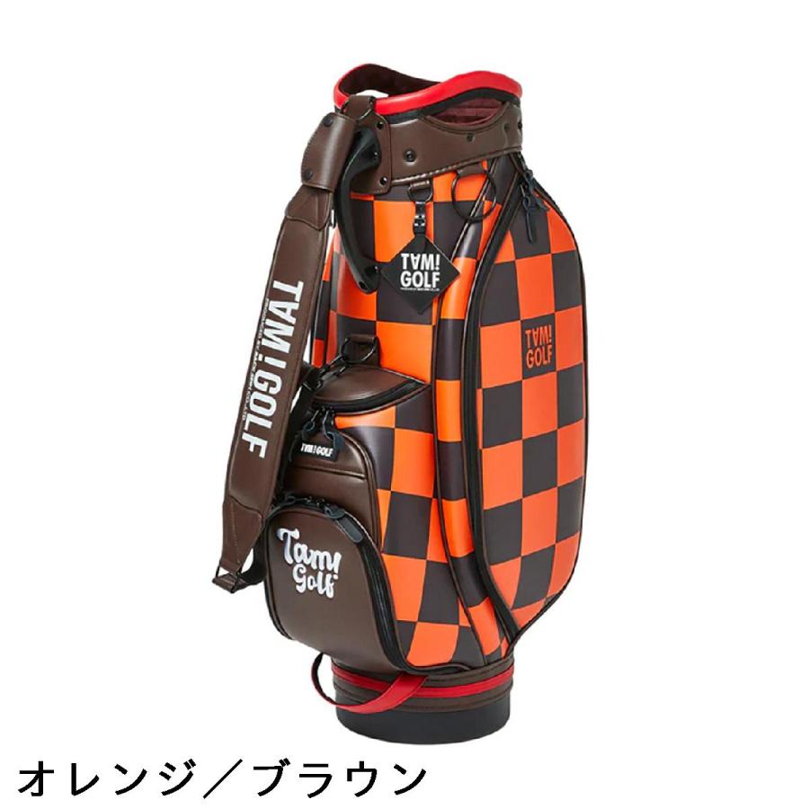 バックスピン BACK SPIN! TAM！GOLF CHECKERED ツアーキャディバッグ