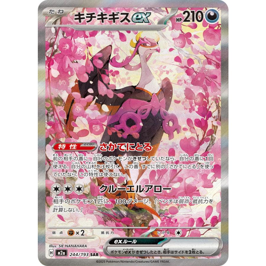 ポケモンカードゲーム キチキギスex SAR M2a 244/193 ポケモンカード