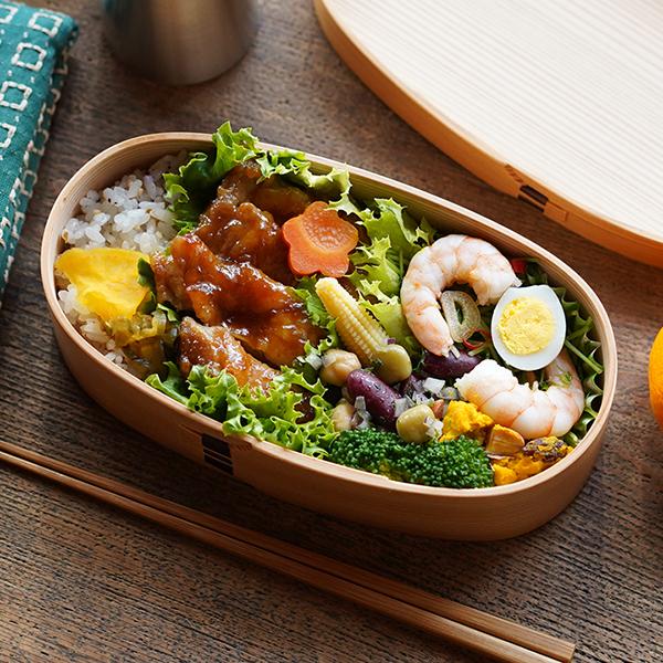 曲げわっぱ 弁当箱 小判型 スリム 栗久 わっぱ弁当 国産 日本製 ギフト