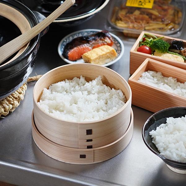 曲げわっぱ ミニおひつ（大） りょうび庵 おひつ お櫃 白木 無塗装