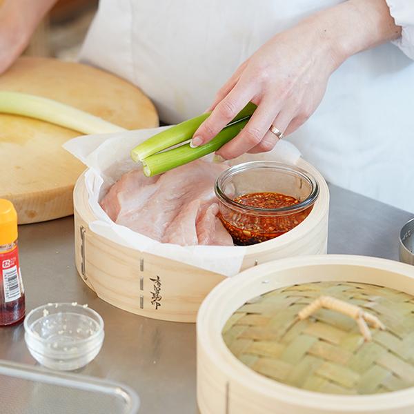 山一 中華せいろ 21 ひのき 身蓋セット 国産 蒸籠 ヒノキ 日本製