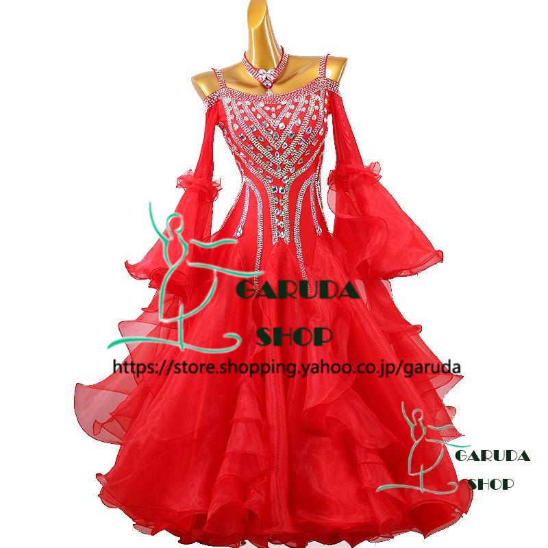 Garuda SHOP レディース社交ダンスドレス モダン競技ドレス ワルツ