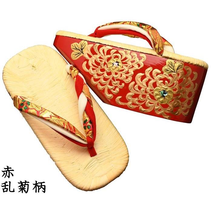 ぽっくり おぼこ 七五三 7歳用 金蒔絵 南部表付きぽっくり : 丸屋履物