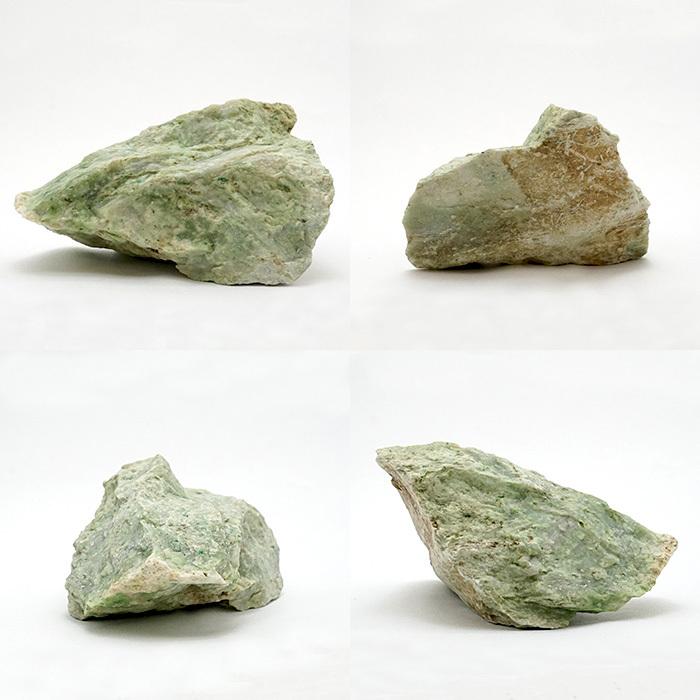 一点物】 日高翡翠 原石 327.9g 日本銘石 北海道 日高市 日本の石 稀少