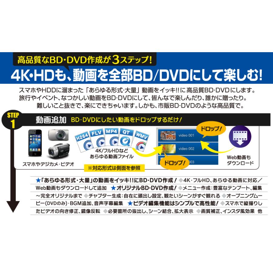 公式］Video to BD/DVD X 〜高品質・簡単 ブルーレイ DVD作成