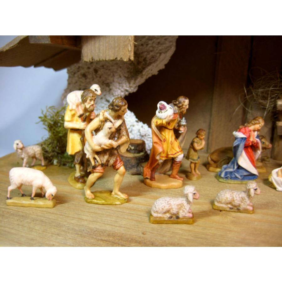 創業100年《レーピ》木彫り クリスマス人形 キリスト降誕セット