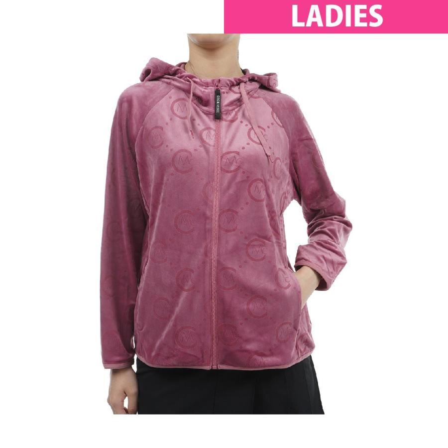 セシルマクビー グリーン CECIL McBEE green ベロアフーディー ゴルフ