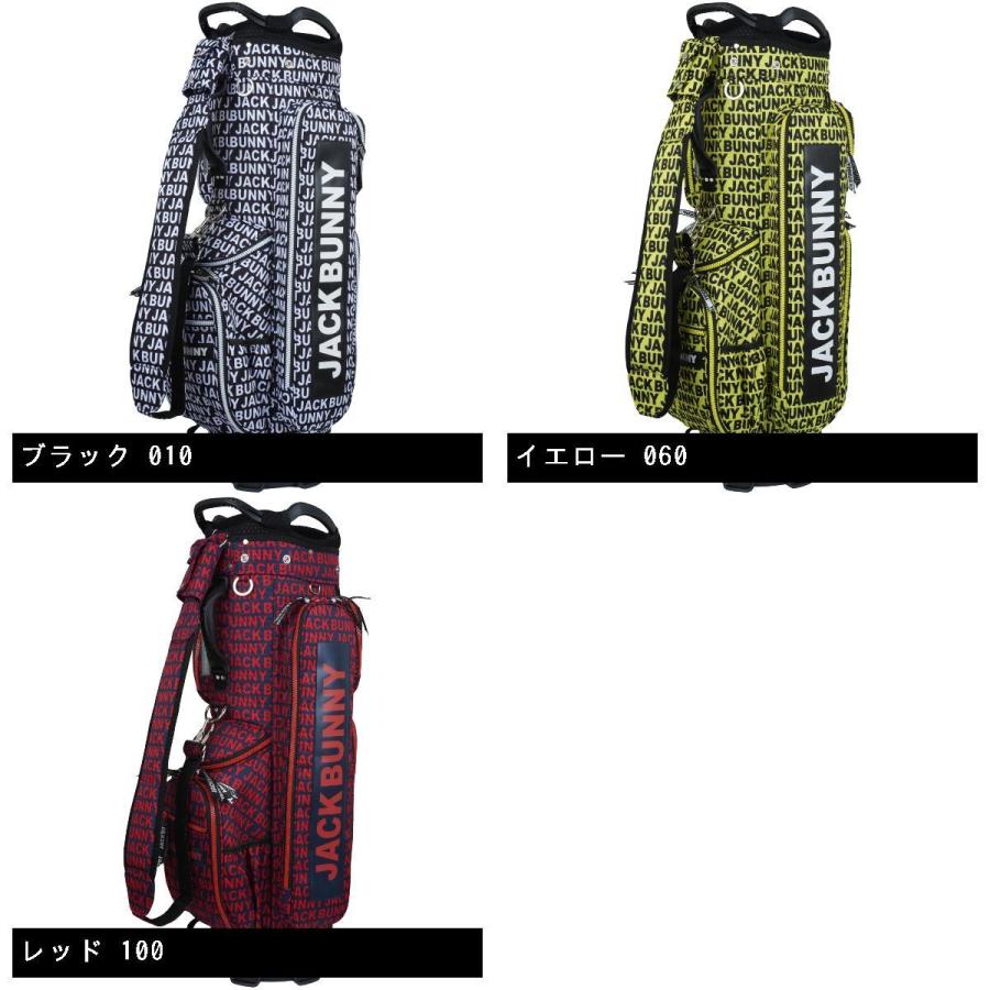 Jack Bunny!!（ジャックバニー） ロゴ総柄キャディバッグ : GDOゴルフ