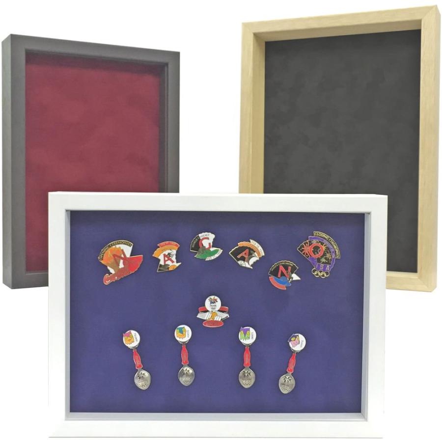 ピンズ・ピンバッジ額 レイヤーボックス アクリル付 /額縁内寸法:365