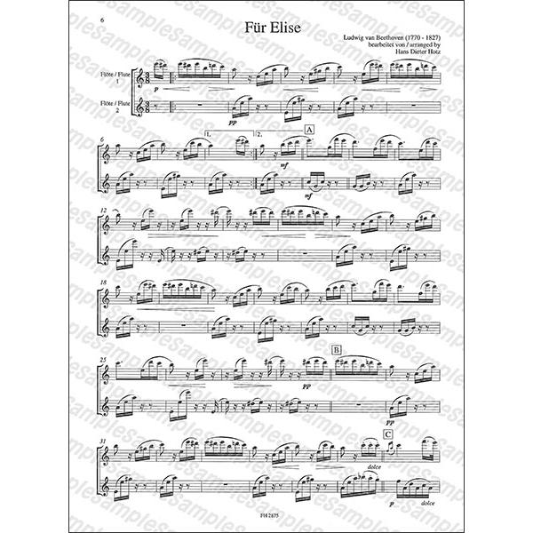 楽譜 モーツァルト：トルコ行進曲＆ベートーヴェン：エリーゼのために