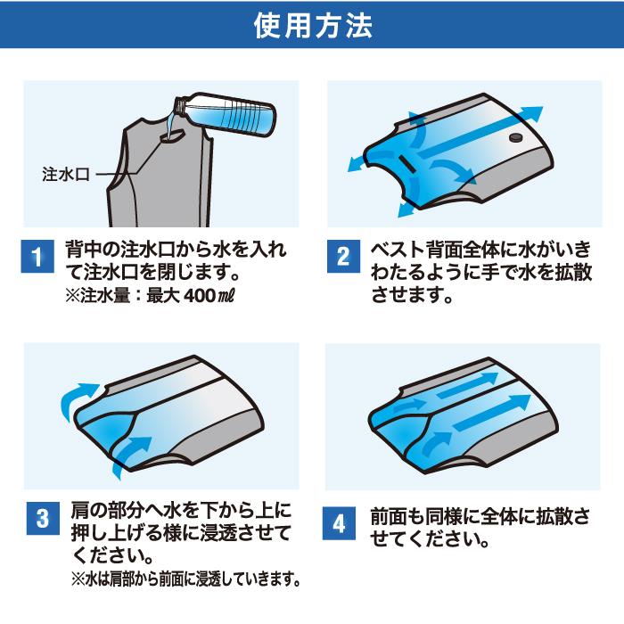 AT101 アクアウォーターベスト bigborn 70.ブラック AQUA TEC ビック