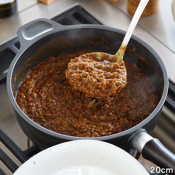 文化軽金属鋳造 藤栄 味わい鍋 片手 18cm アルミ鍋 万能鍋 片手鍋 無水