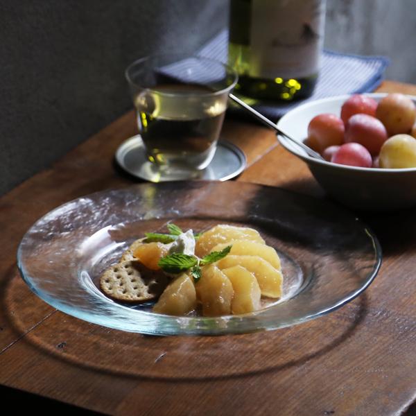 木村硝子店 ヒップ 10インチ リムプレート ガラスプレート 255mm