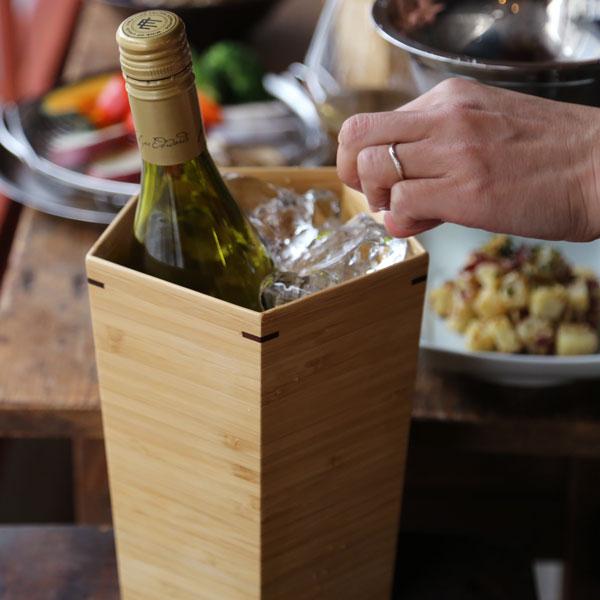 公長齋小菅 五角形ワインクーラー 竹製 ボトルクーラー 保冷 ワイン