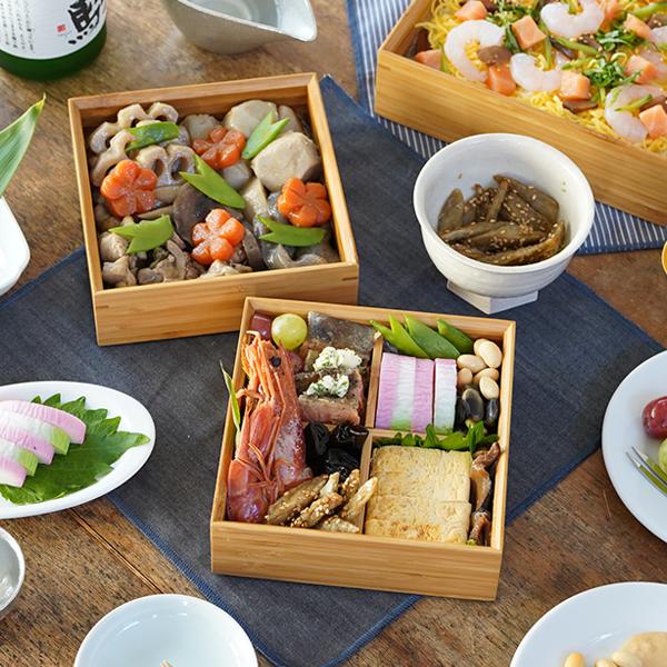 公長齋小菅 5寸 二段重箱 京都 お重 ランチボックス 竹製 公長斎