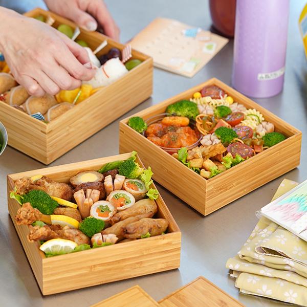 公長齋小菅 5寸 二段重箱 京都 お重 ランチボックス 竹製 公長斎