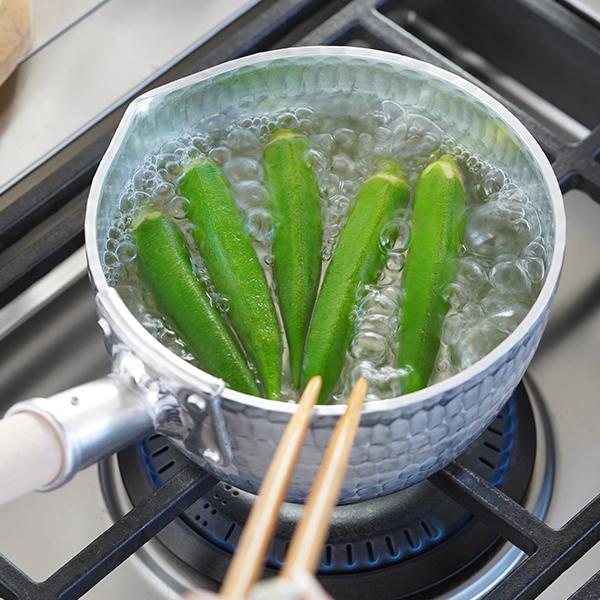 姫野作． 本手打アルミ行平鍋 深型 5寸 雪平鍋 板厚3.5mm 日本製