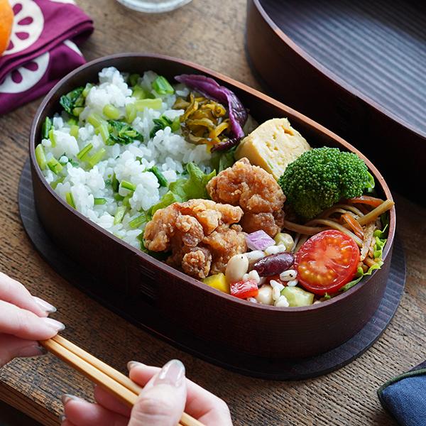 曲げわっぱ 大館工芸社 小判弁当 大 ふきうるし塗 わっぱ弁当 秋田杉