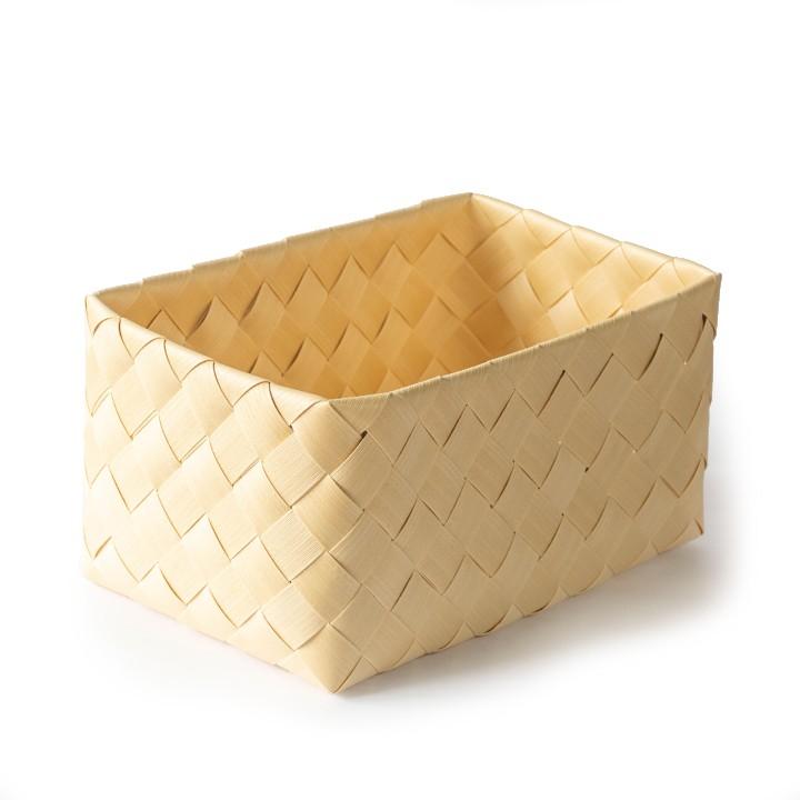 まるで天然素材 洗える収納バスケット Timb. レクタングル M-L