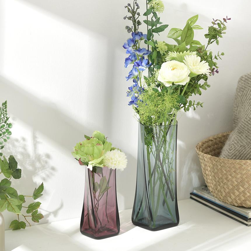 sghr（スガハラ） フラワーベース 花瓶 HELEN ヘレン 花器 四角 S 日本