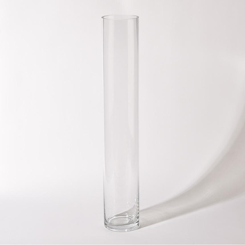 花瓶 ガラス フラワーベース 大きい 円柱 ガラス花瓶 大型 クリア 高さ
