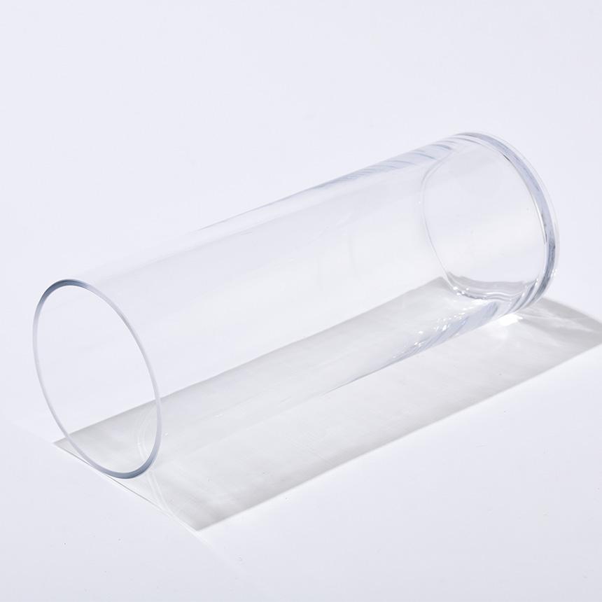 花瓶 ガラス フラワーベース 大きい 円柱 ガラス花瓶 ロング 高さ40cm