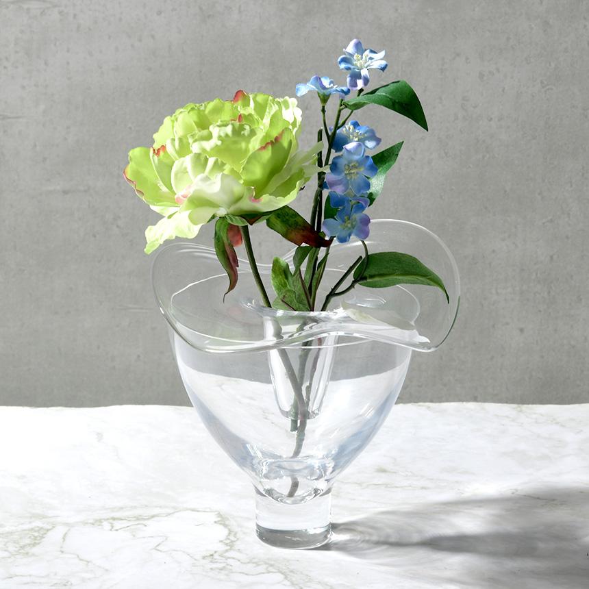 sghr（スガハラ） フラワーベース 花瓶 花瓶のふた volubilis あさがお