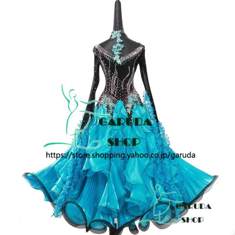 Garuda SHOP レディース社交ダンスドレス モダン競技ドレス ワルツ