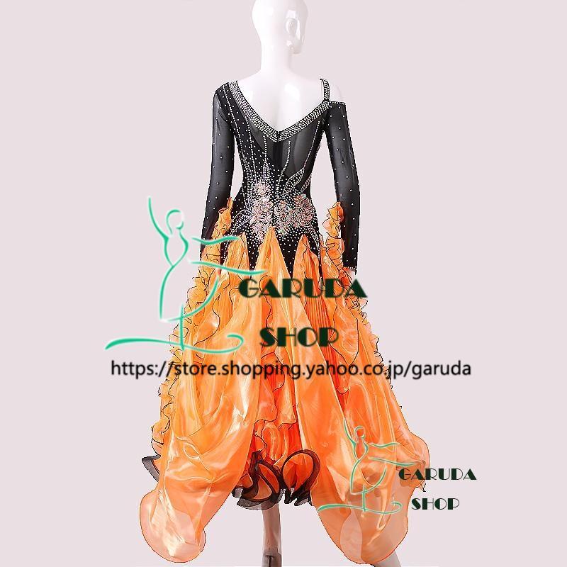 Garuda SHOP レディース社交ダンスドレス モダン競技ドレス ワルツ