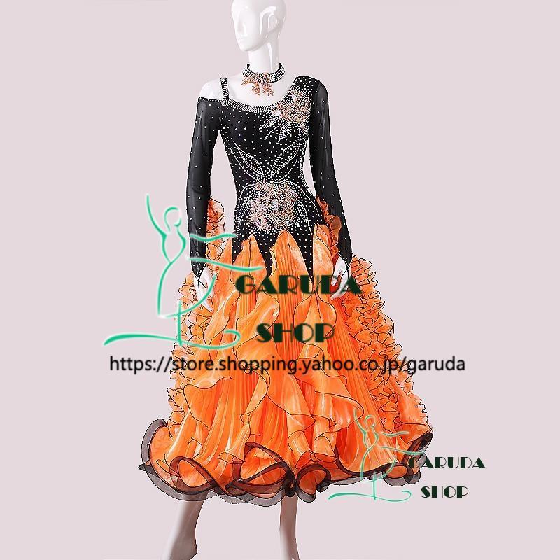 Garuda SHOP レディース社交ダンスドレス モダン競技ドレス ワルツ