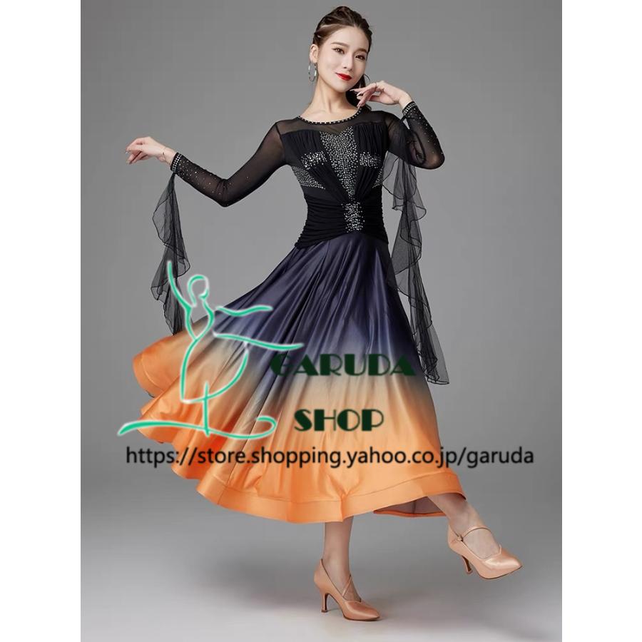 Garuda SHOP 社交ダンス衣装 レディースダンスレッスン練習ドレス