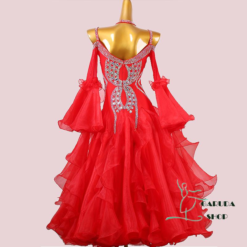 Garuda SHOP レディース社交ダンスドレス モダン競技ドレス ワルツ