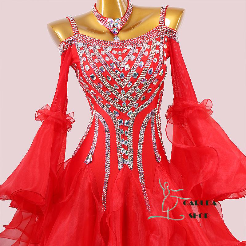 Garuda SHOP レディース社交ダンスドレス モダン競技ドレス ワルツ